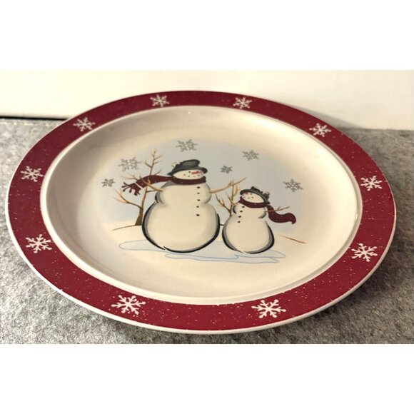1 Royal Seasons Christmas Snowman Plate   # 3151 - Picture 2 of 4